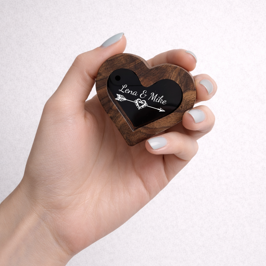 Personalized Heart Ring Box
