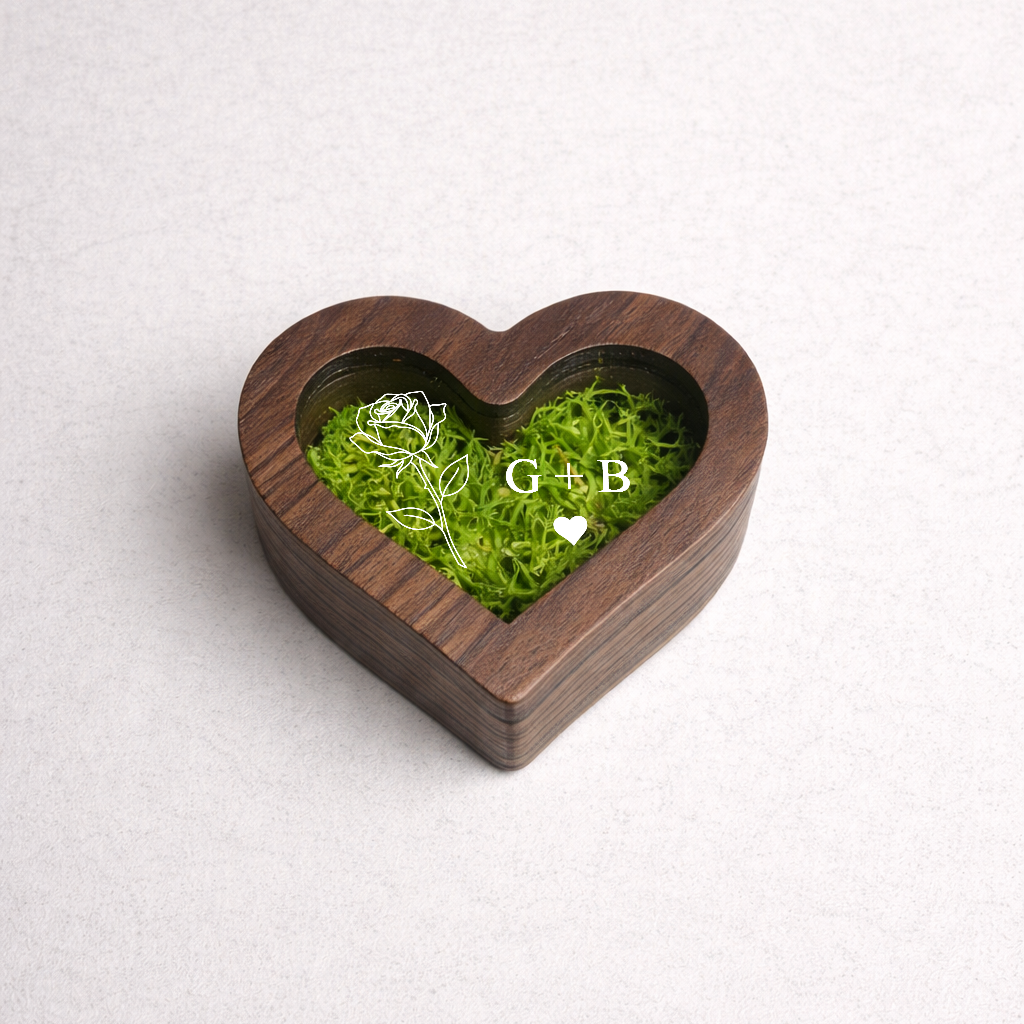 Personalized Heart Ring Box