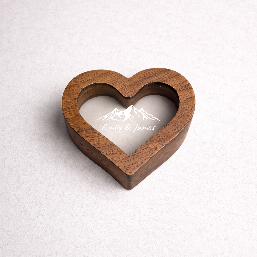 Personalized Heart Ring Box